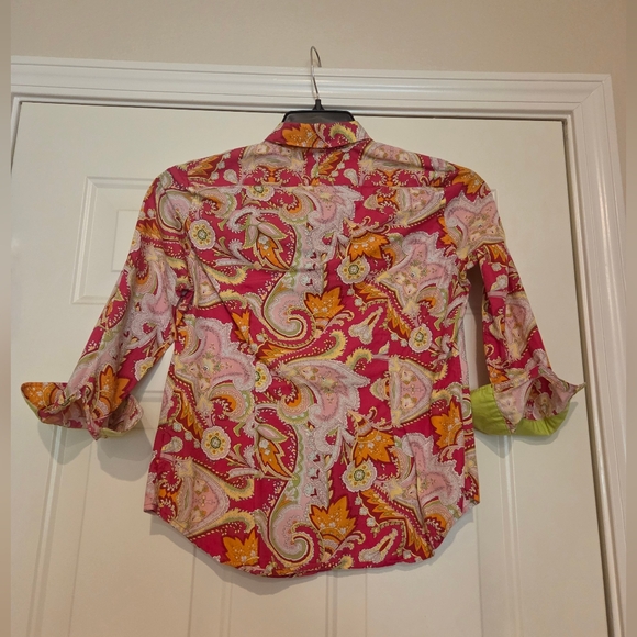 Ralph Lauren Pink Button Down Shirt with Dress Shirt Collar - Picture 2 of 6